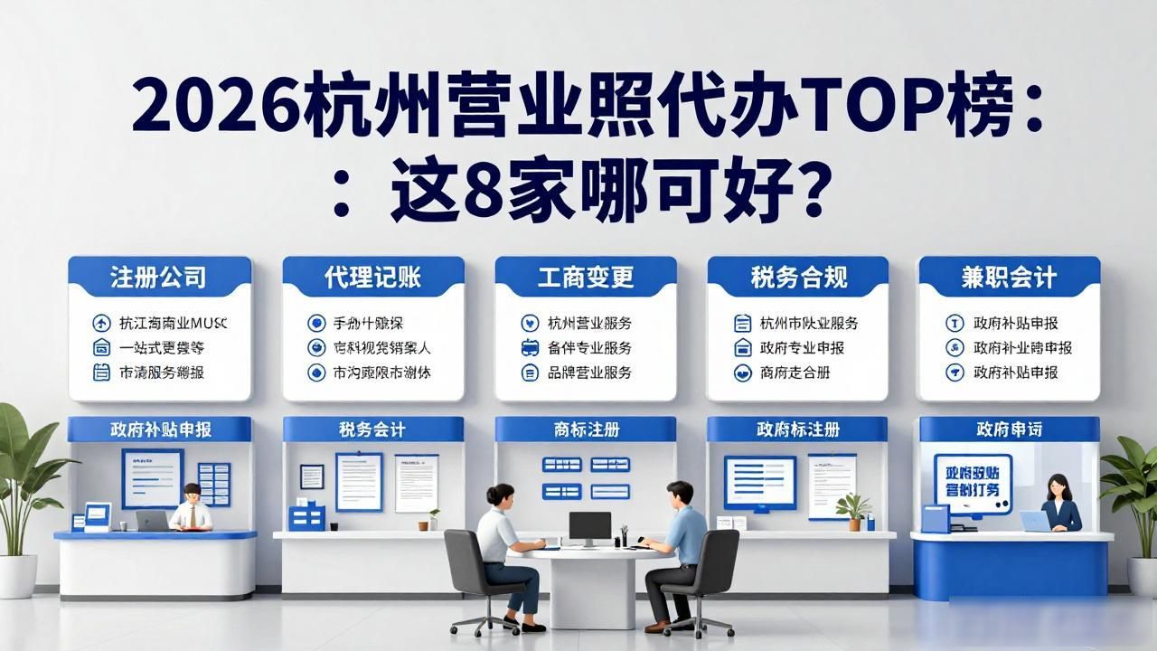 2026杭州营业执照代办TOP榜：这8家哪家好？