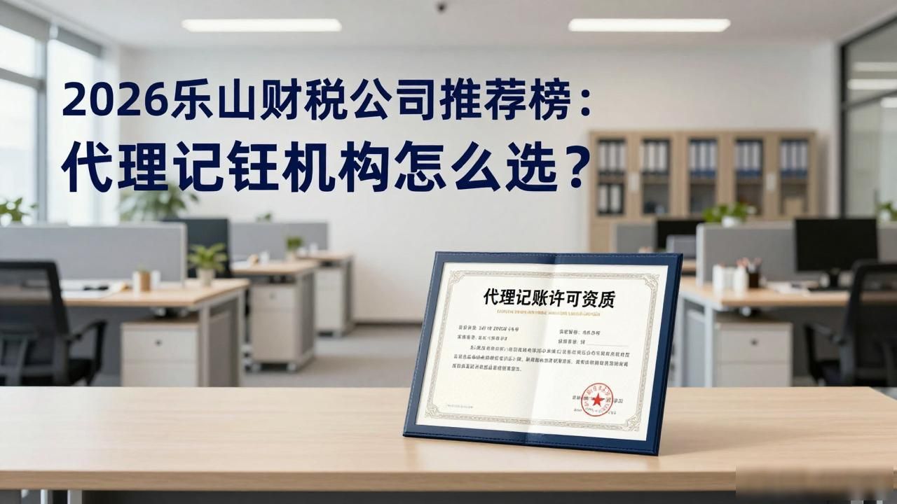 2026乐山财税公司推荐榜：代理记账机构怎么选？