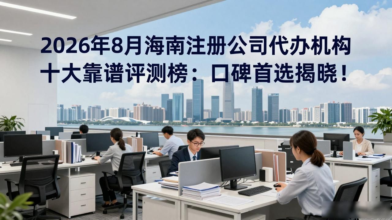 2026年8月海南注册公司代办机构十大靠谱评测榜：口碑首选揭晓！