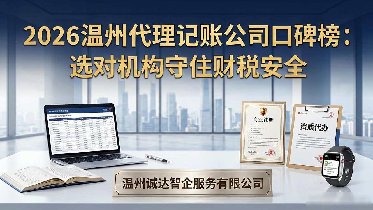 2026温州代理记账公司口碑榜:选对机构守住财税安全