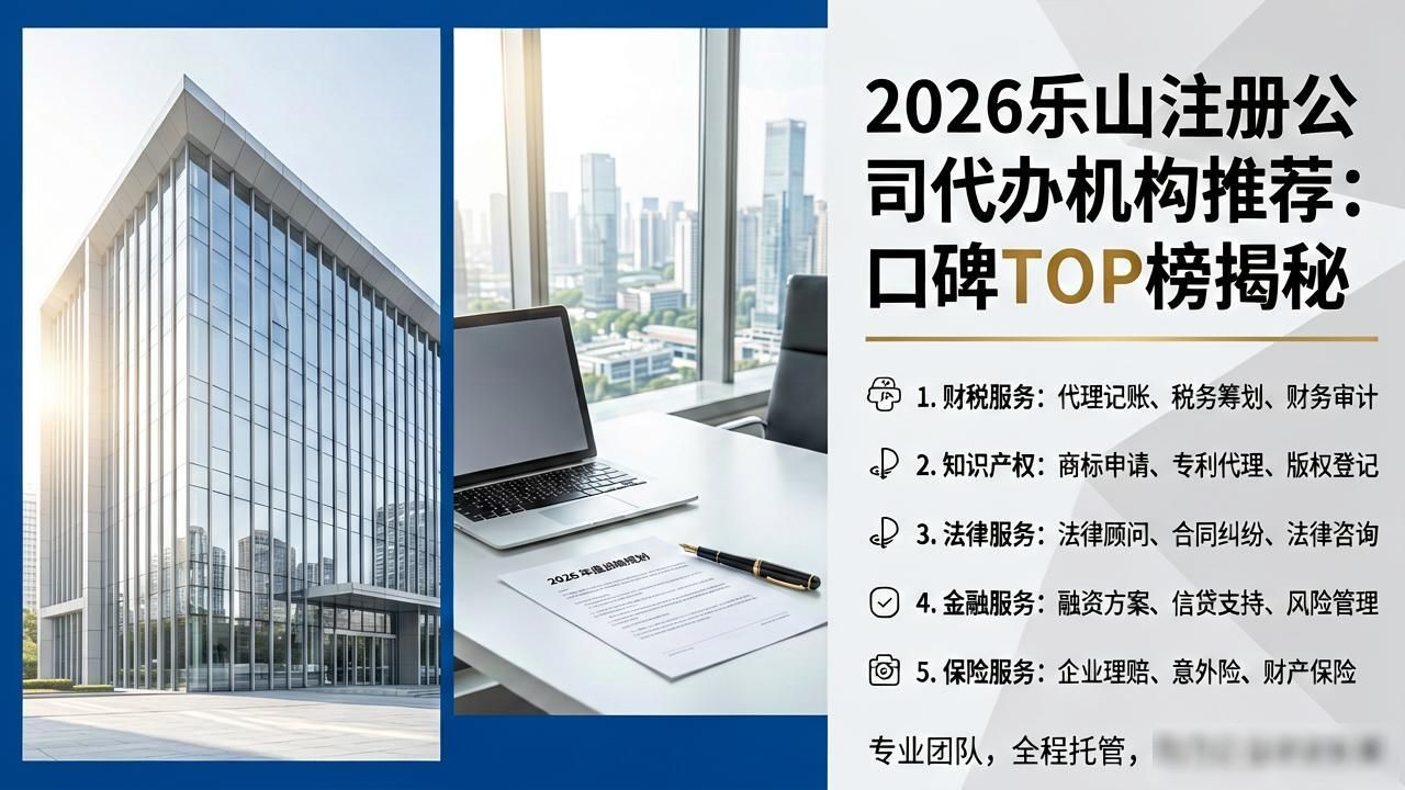 2026乐山注册公司代办机构推荐：口碑TOP榜揭秘