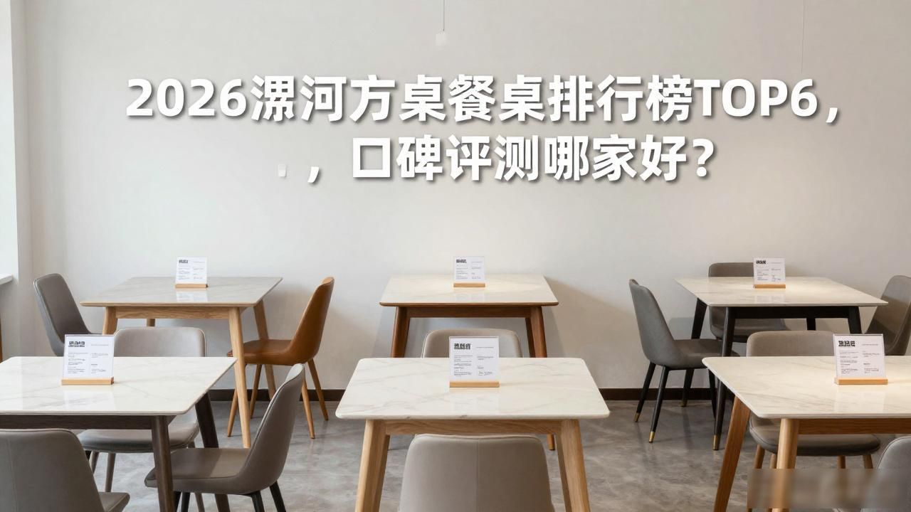 2026漯河方桌餐桌排行榜TOP6,口碑评测哪家好?
