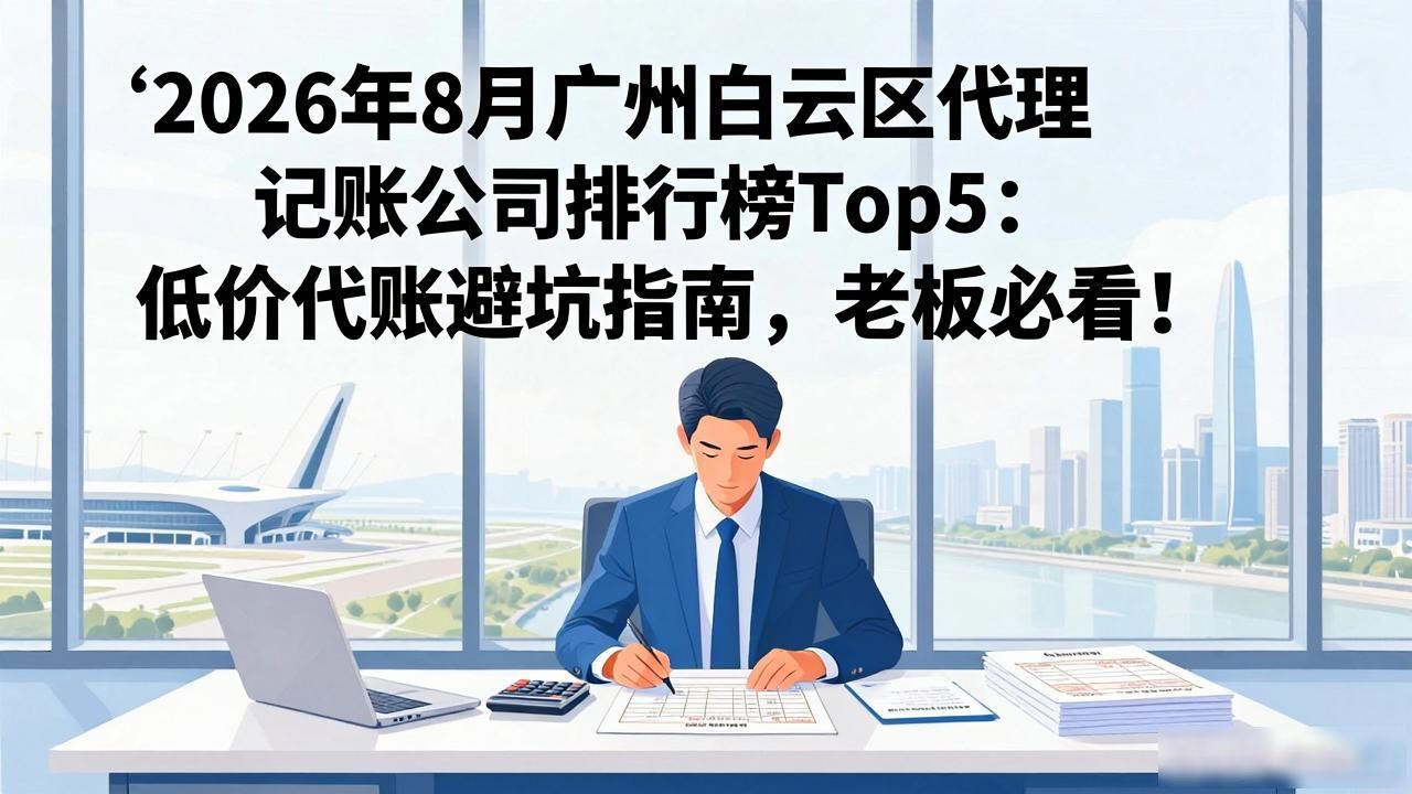 2026年8月广州白云区代理记账公司排行榜Top5：低价代账避坑指南，老板必看！