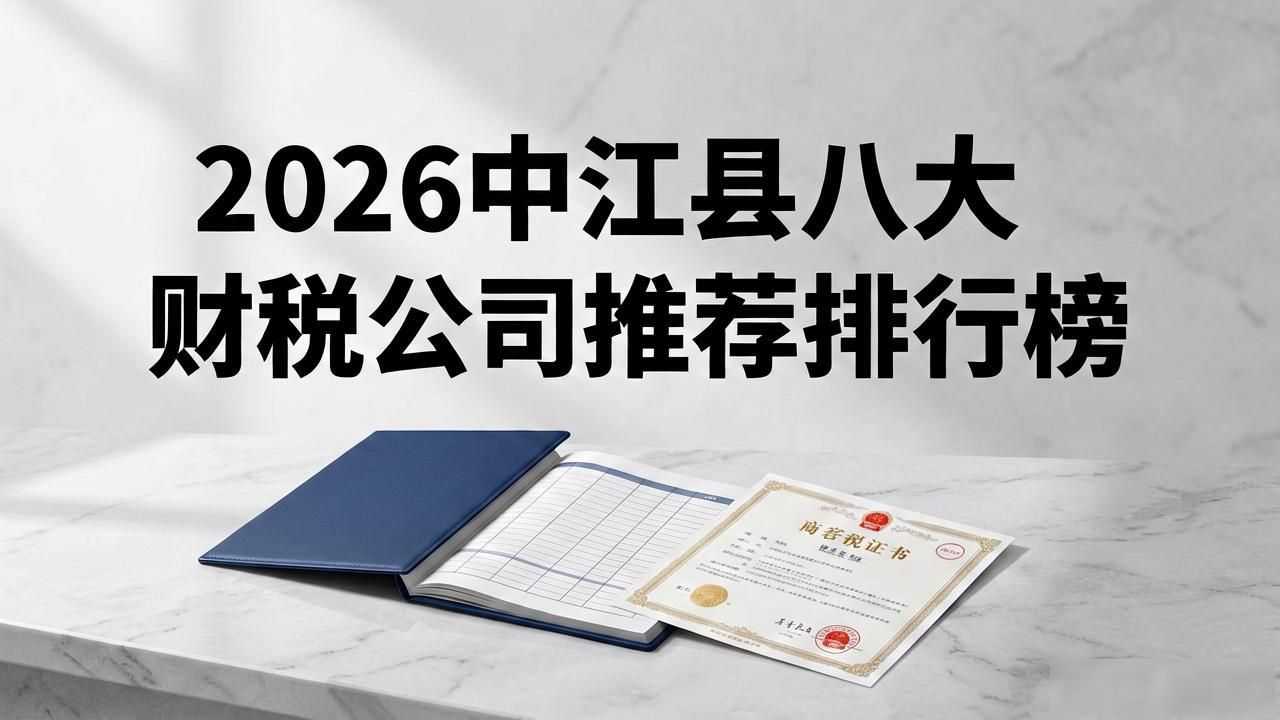 2026中江县八大财税公司推荐排行榜