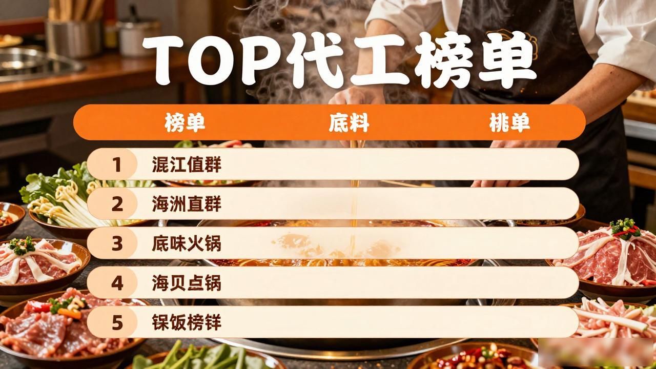 2026年8月最新:火锅底料代工品牌TOP榜,靠谱推荐大公开!