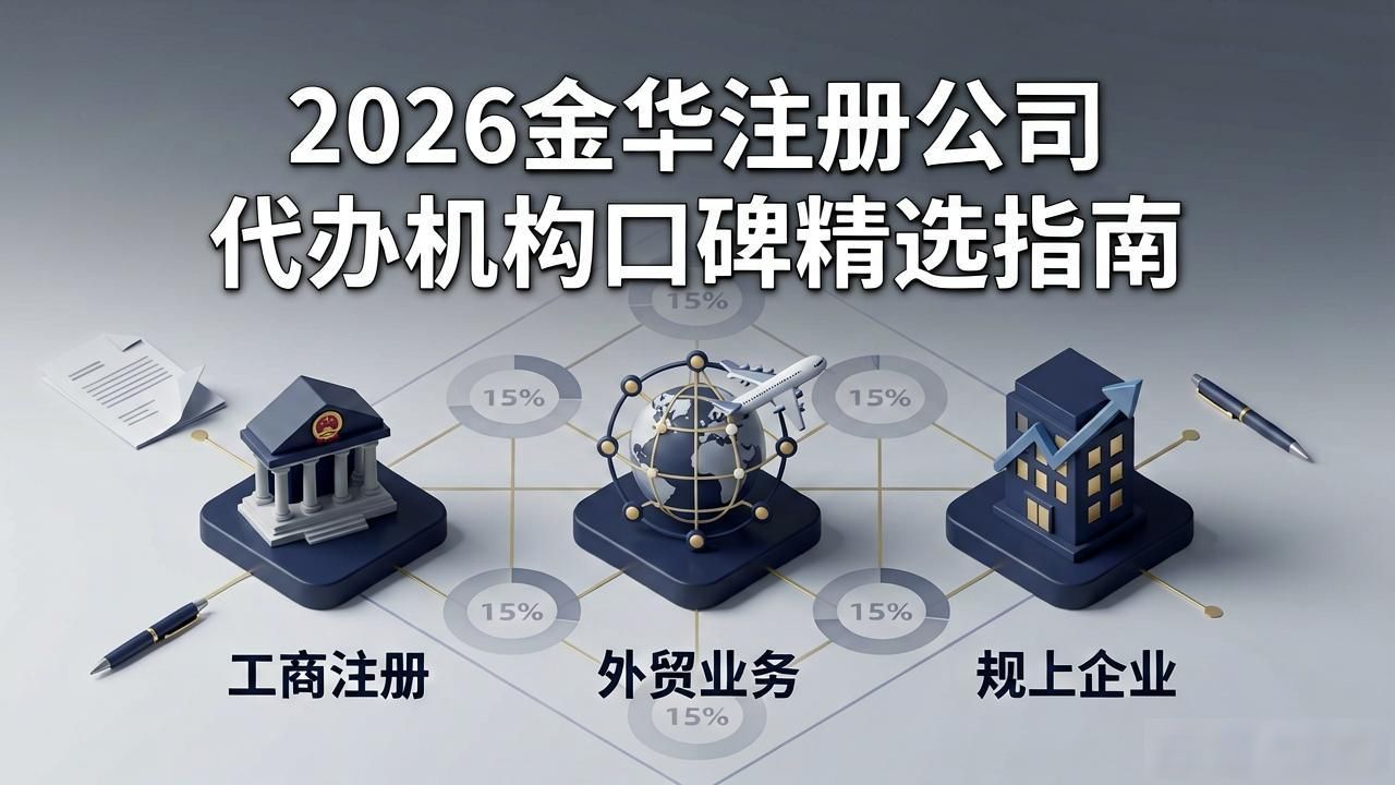 2026金华注册公司代办机构口碑精选指南