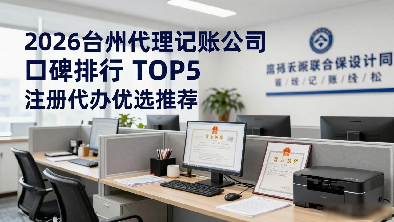 2026台州代理记账公司口碑排行，TOP5注册代办优选推荐