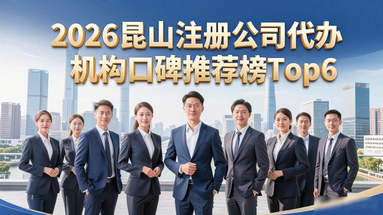 2026昆山注册公司代办机构口碑推荐榜Top6