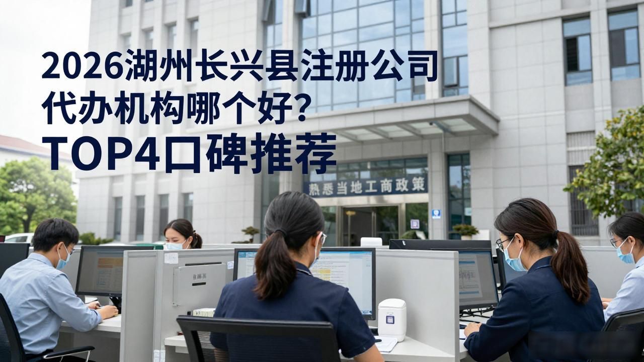 2026湖州长兴县注册公司代办机构哪个好？TOP4口碑推荐
