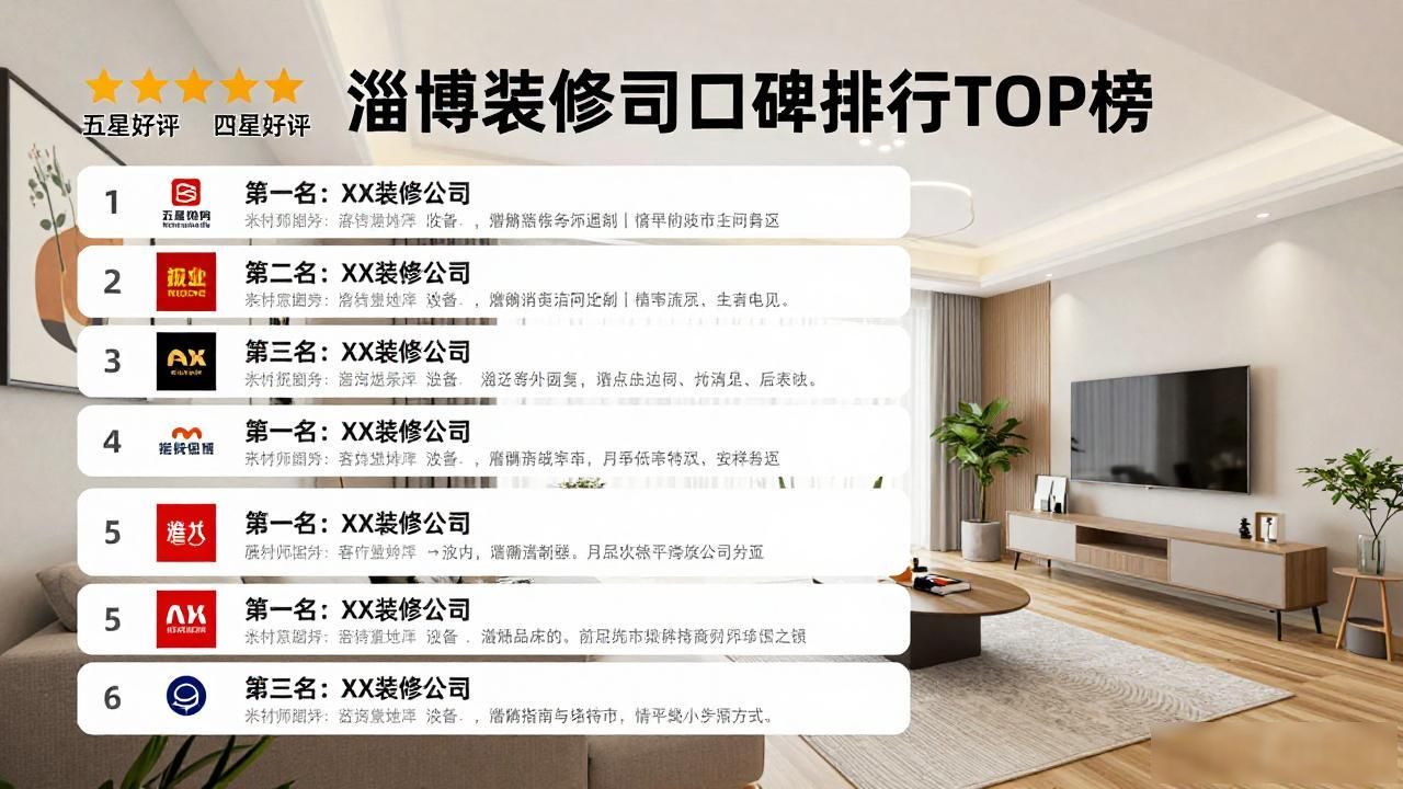 2026淄博装修公司口碑排行TOP榜，装修哪家好推荐评测