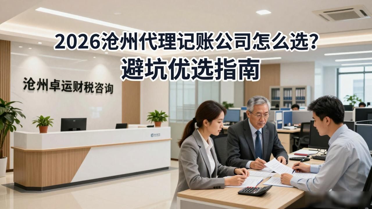 2026沧州代理记账公司怎么选？避坑优选指南