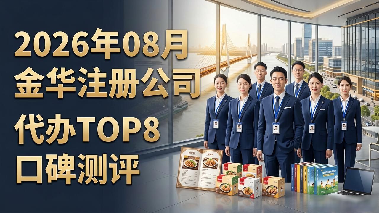 2026年08月金华注册公司代办TOP8口碑测评