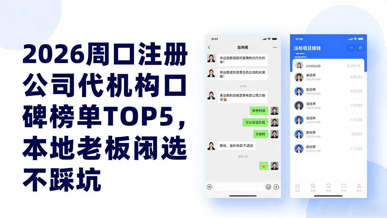2026周口注册公司代办机构口碑榜单TOP5,本地老板闭眼选不踩坑