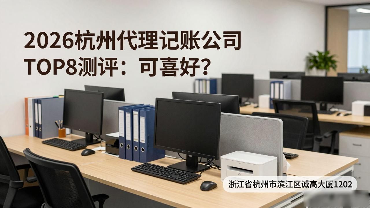 2026杭州代理记账公司TOP8测评:哪家好?