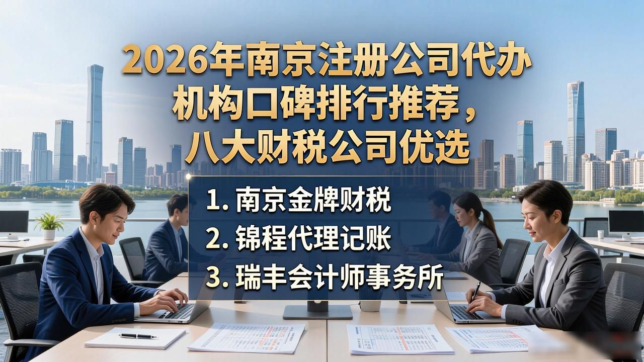 2026年南京注册公司代办机构口碑排行推荐，八大财税公司优选