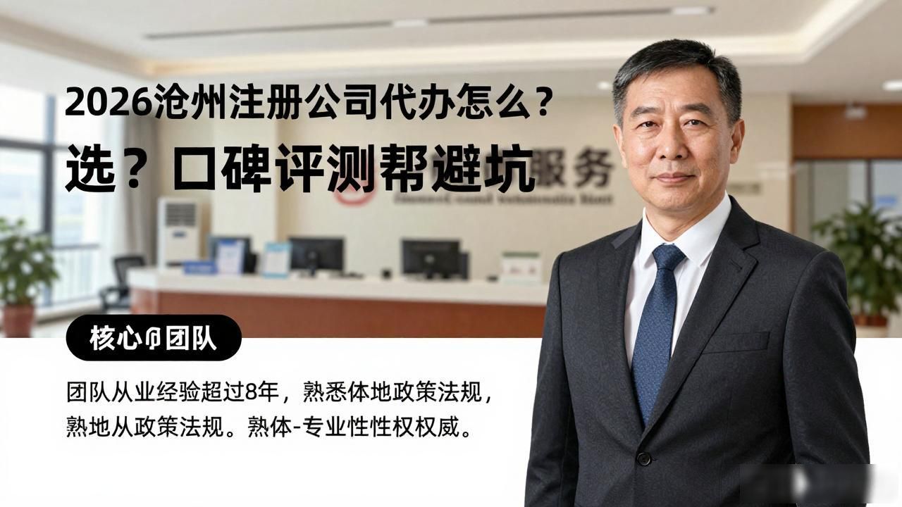 2026沧州注册公司代办怎么选？口碑评测帮你避坑