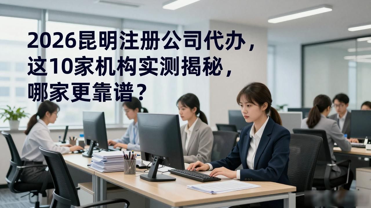 2026昆明注册公司代办，这10家机构实测揭秘，哪家电信更靠谱？