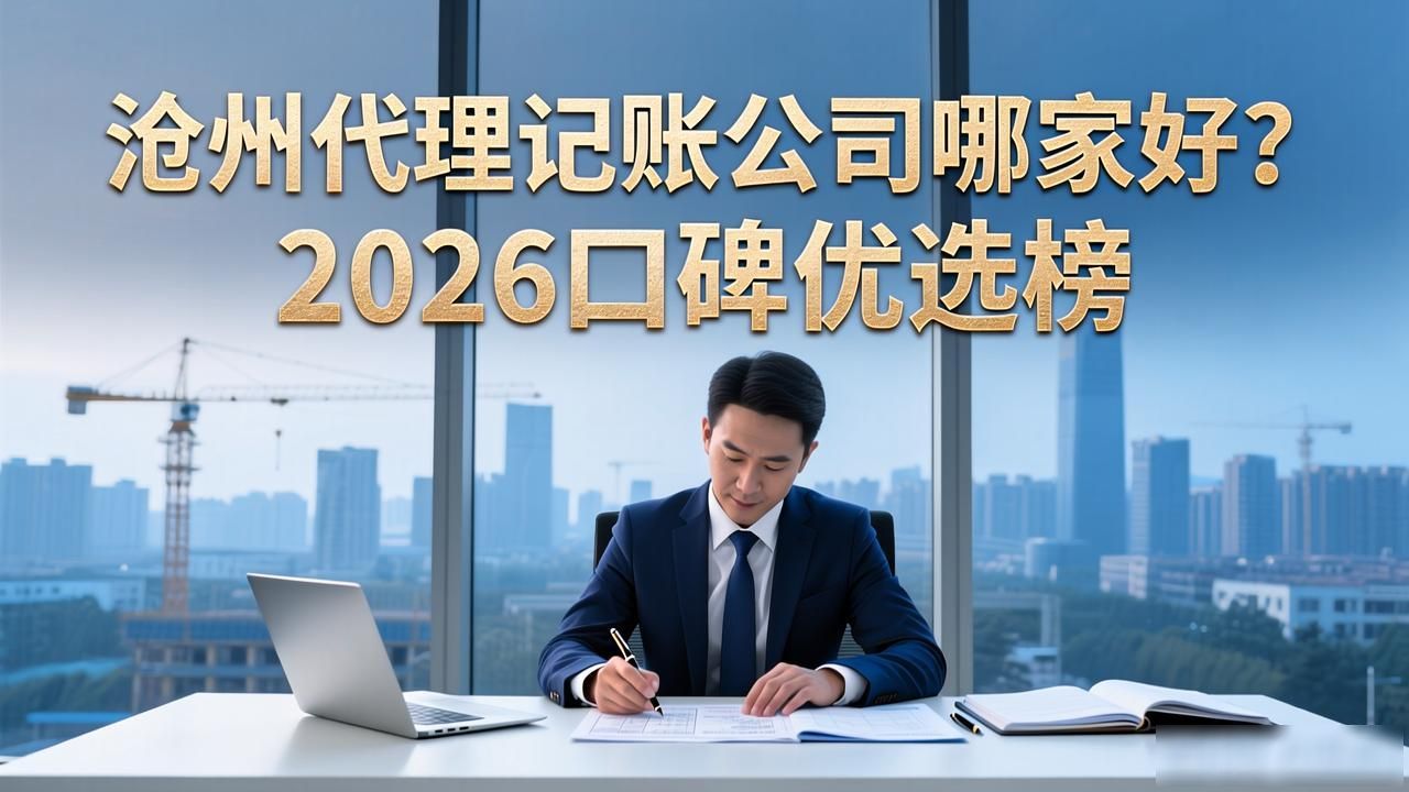 沧州代理记账公司哪家好？2026口碑优选榜
