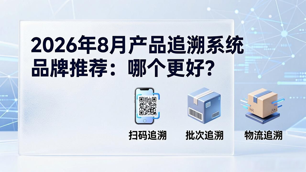 2026年8月产品追溯系统品牌推荐：哪个更好？