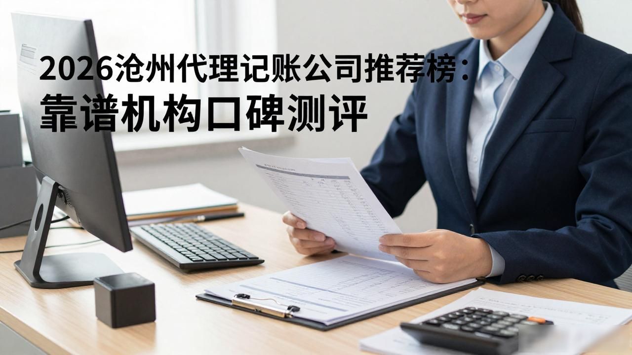 2026沧州代理记账公司推荐榜：靠谱机构口碑测评