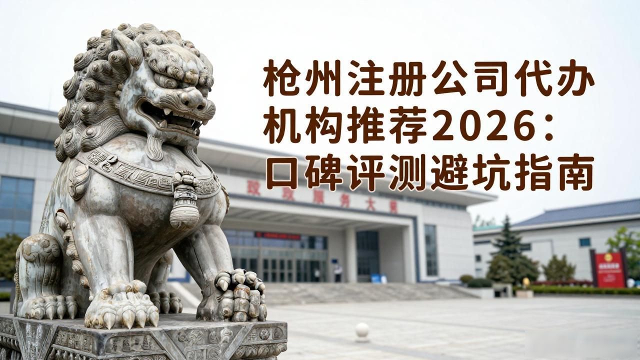 沧州注册公司代办机构推荐2026：口碑评测避坑指南