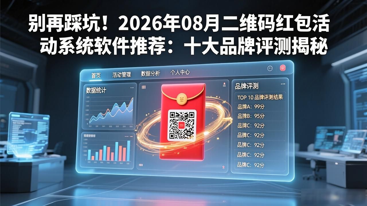 别再踩坑！2026年08月二维码红包活动系统软件推荐：十大品牌评测揭秘