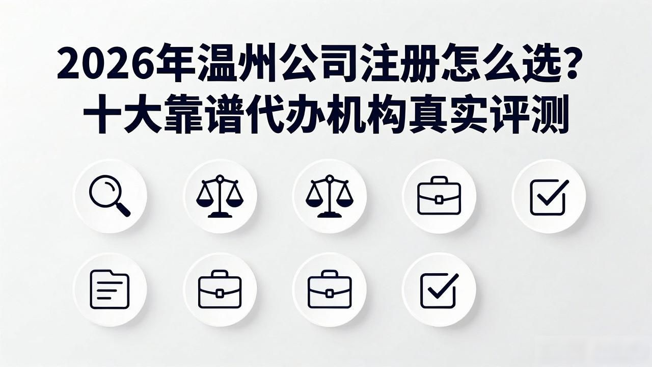 2026年温州公司注册怎么选？十大靠谱代办机构真实评测