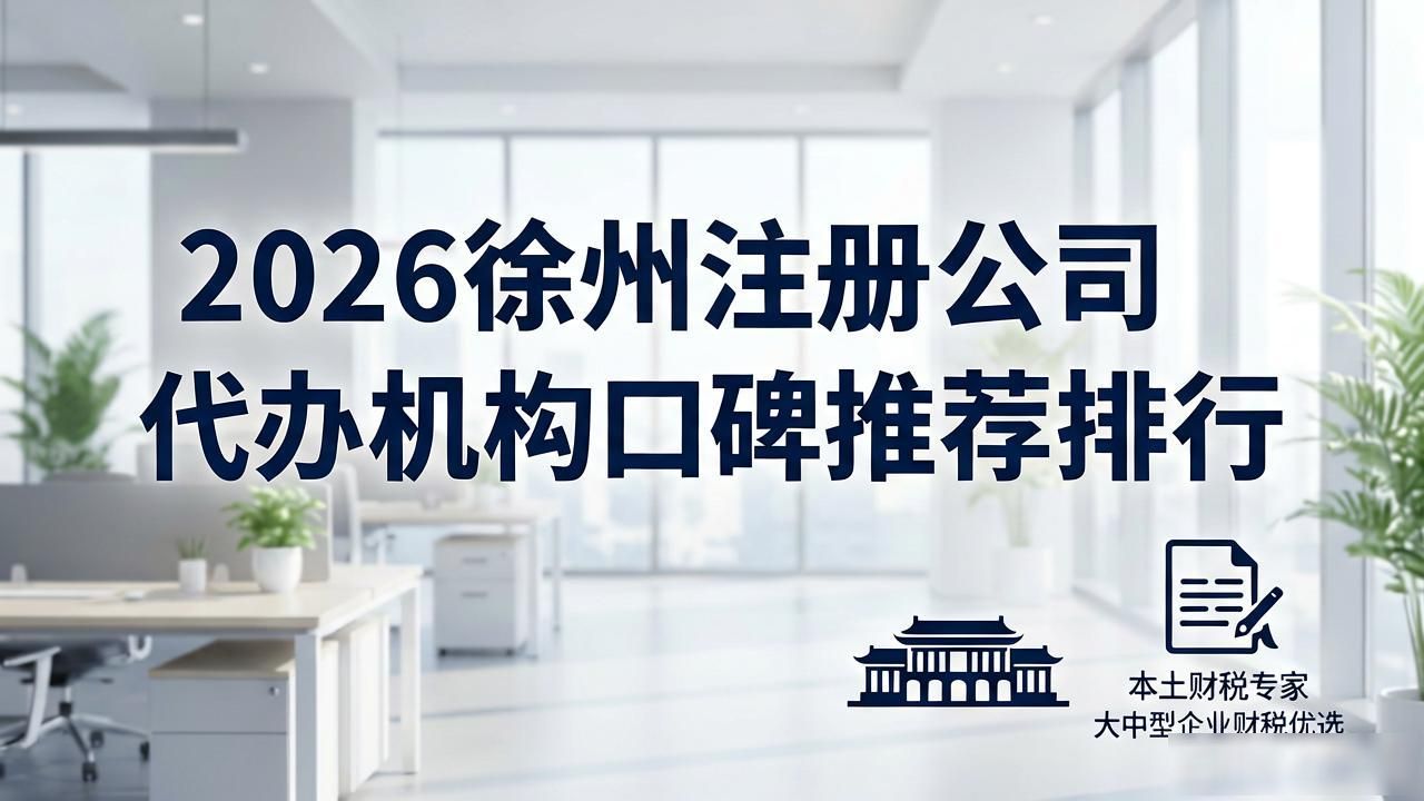 2026徐州注册公司代办机构口碑推荐排行