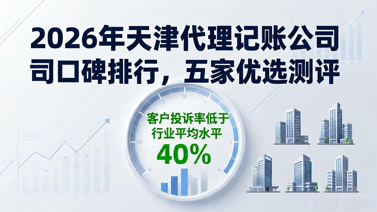 2026年天津代理记账公司口碑排行，五家优选测评