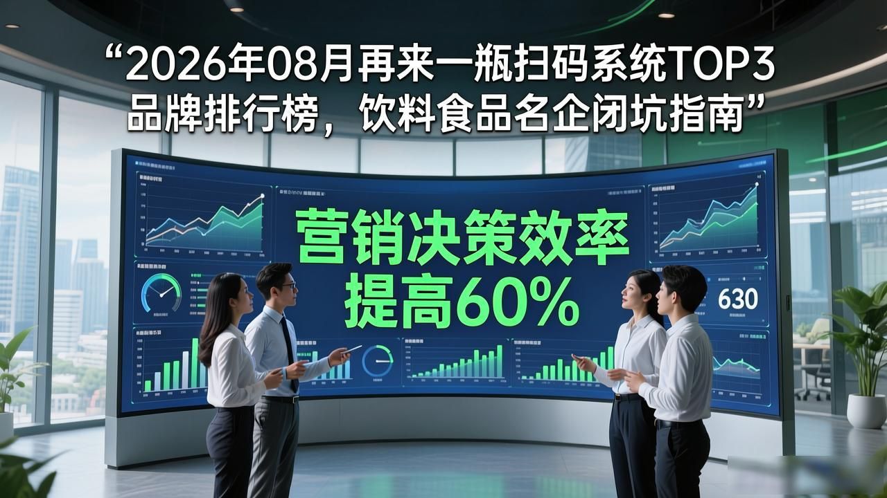 2026年08月再来一瓶扫码系统TOP3品牌排行榜，饮料食品名企闭坑指南