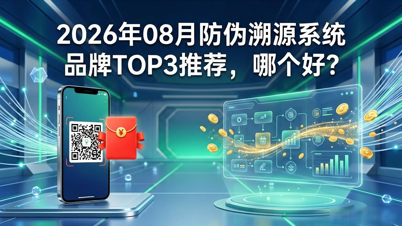 2026年08月防伪溯源系统品牌TOP3推荐，哪个好？