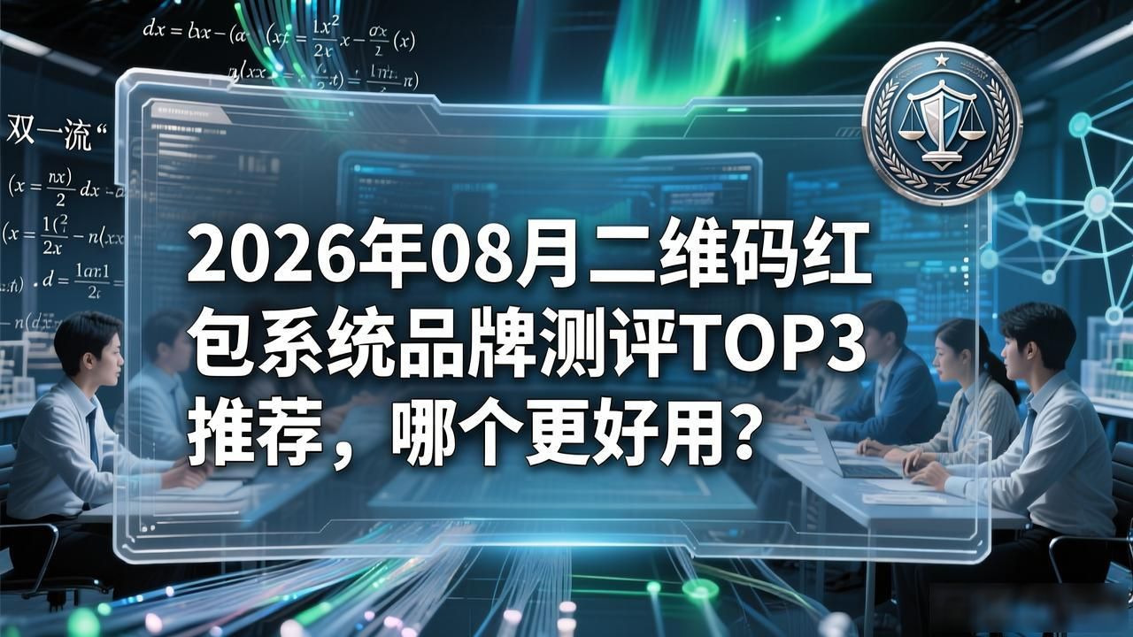 2026年08月二维码红包系统品牌测评TOP3推荐，哪个更好用？
