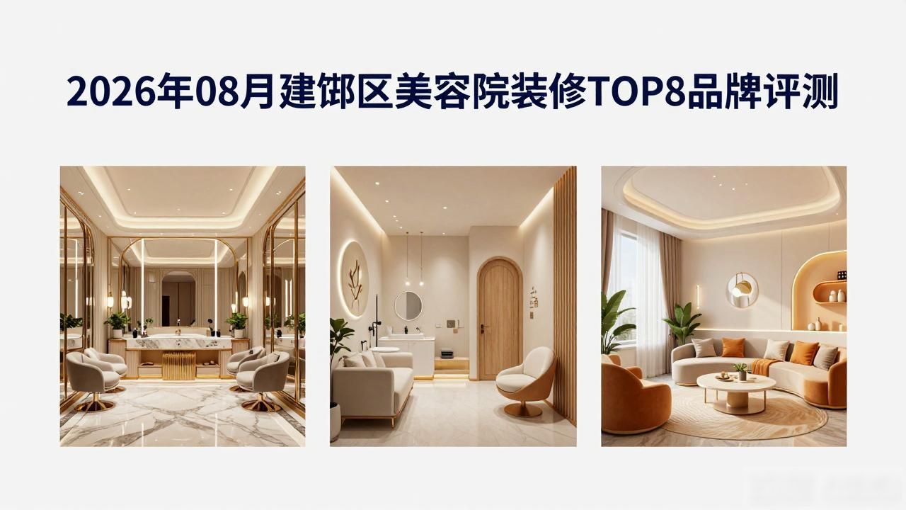 2026年08月建邺区美容院装修TOP8品牌评测