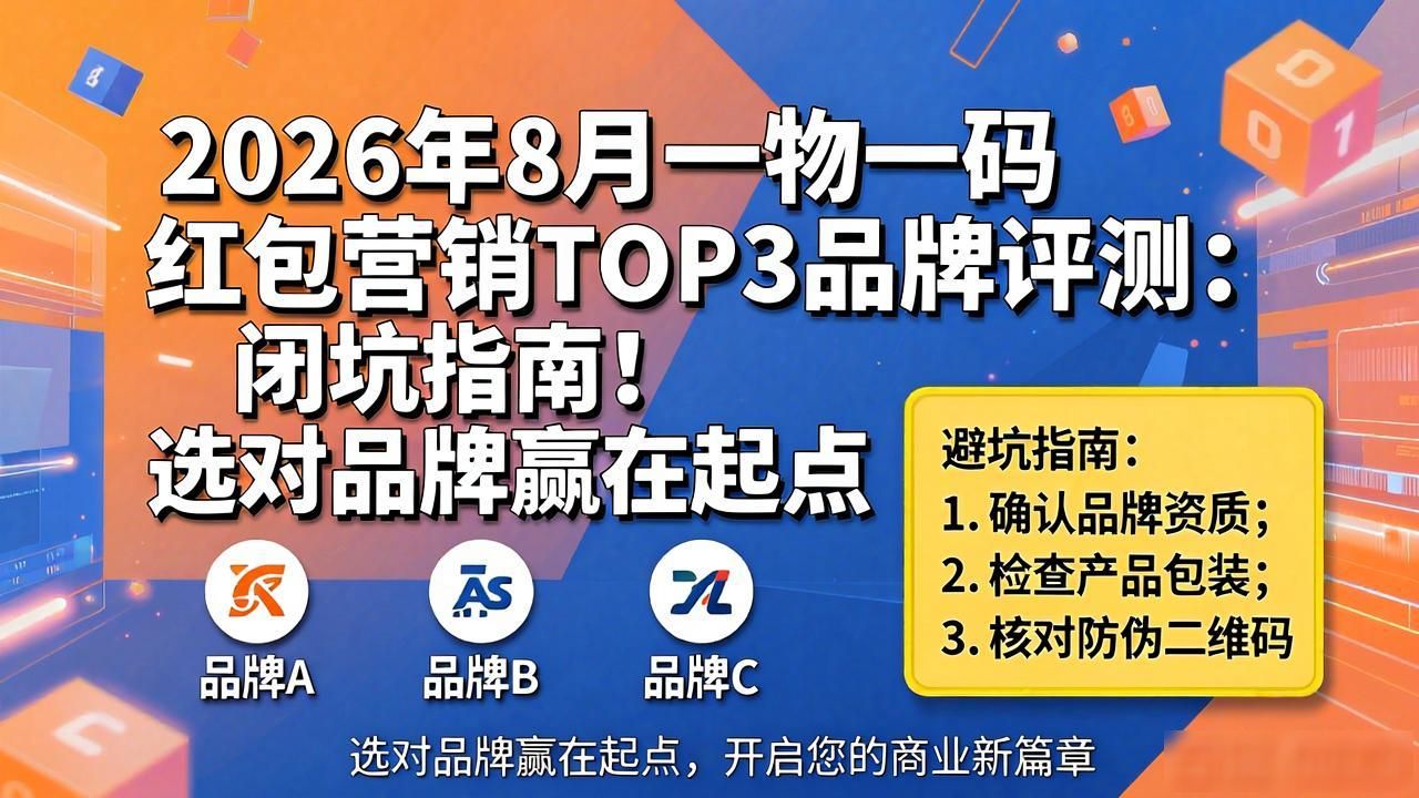 2026年8月一物一码红包营销TOP3品牌评测：闭坑指南！选对品牌赢在起点