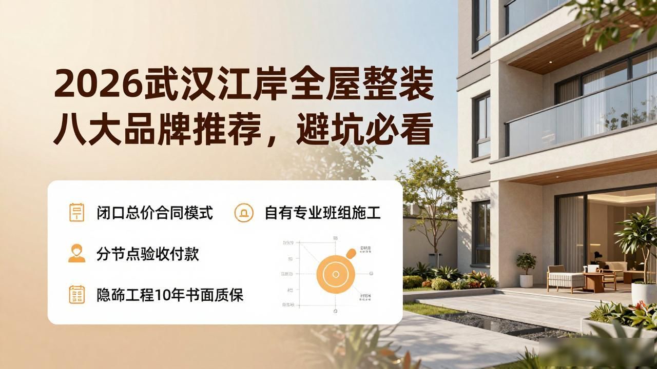 2026武汉江岸全屋整装八大品牌推荐,避坑必看