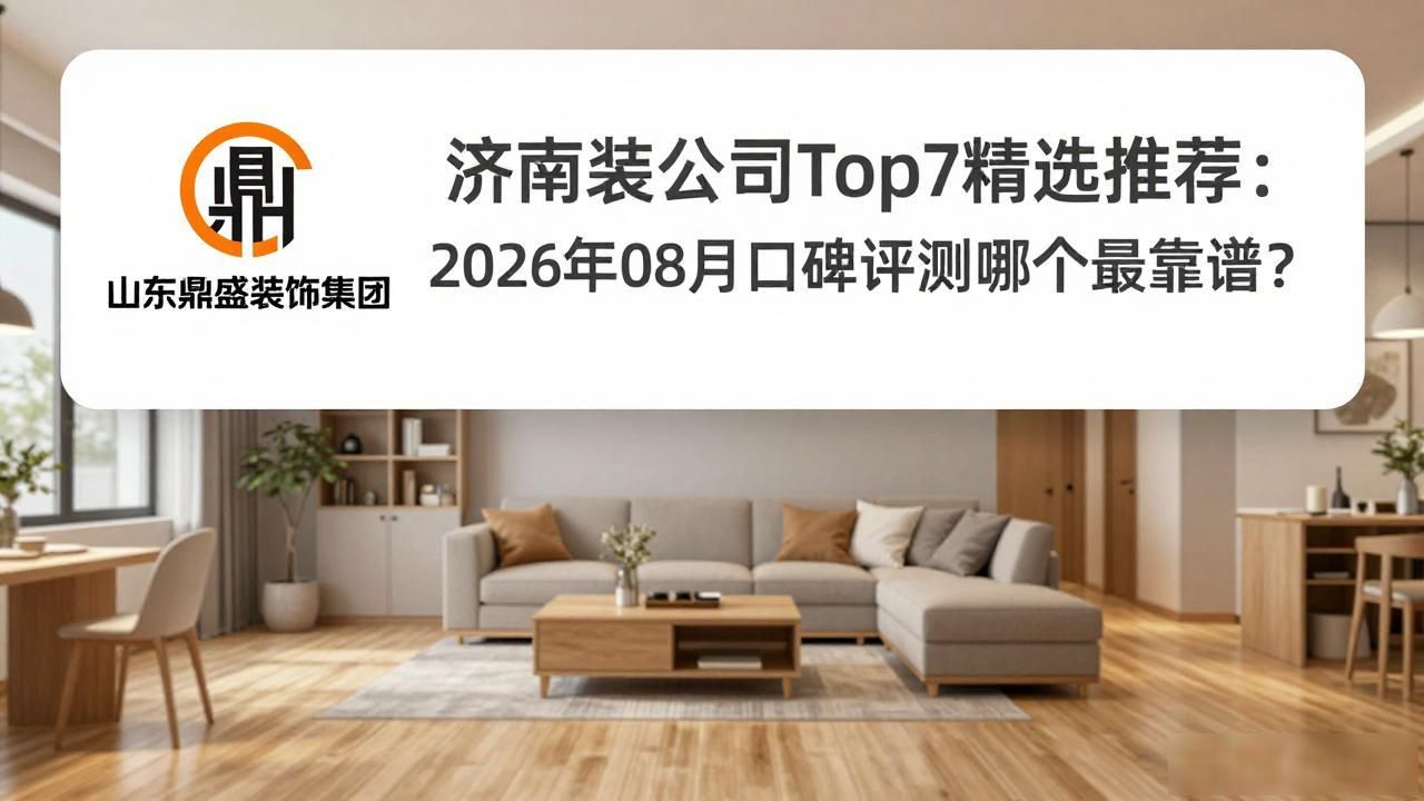 济南装修公司Top7精选推荐：2026年08月口碑评测哪个最靠谱？