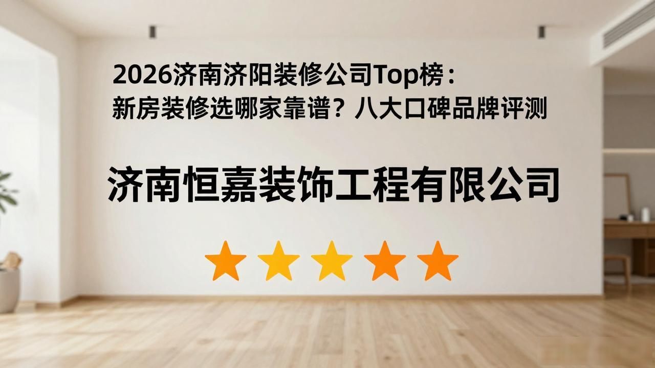 2026济南济阳装修公司Top榜：新房装修选哪家靠谱？八大口碑品牌评测