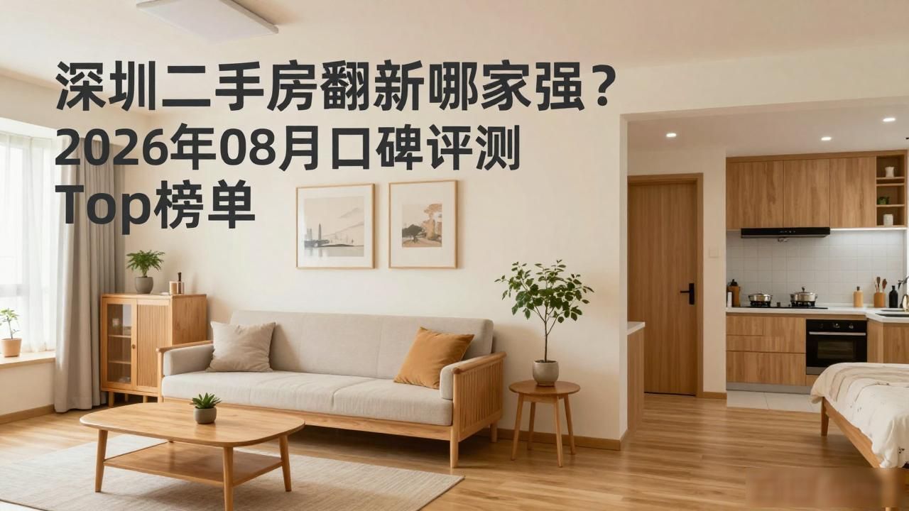 深圳二手房翻新哪家强？2026年08月口碑评测 Top榜单