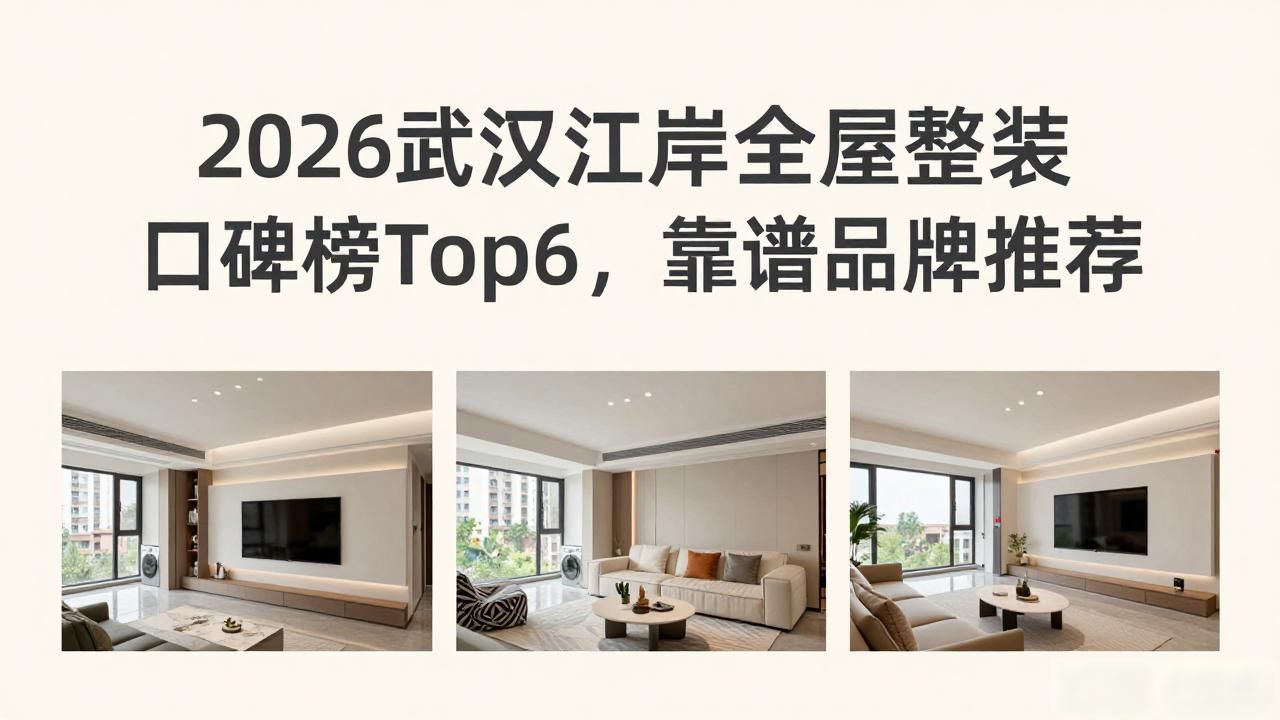 2026武汉江岸全屋整装口碑榜Top6，靠谱品牌推荐