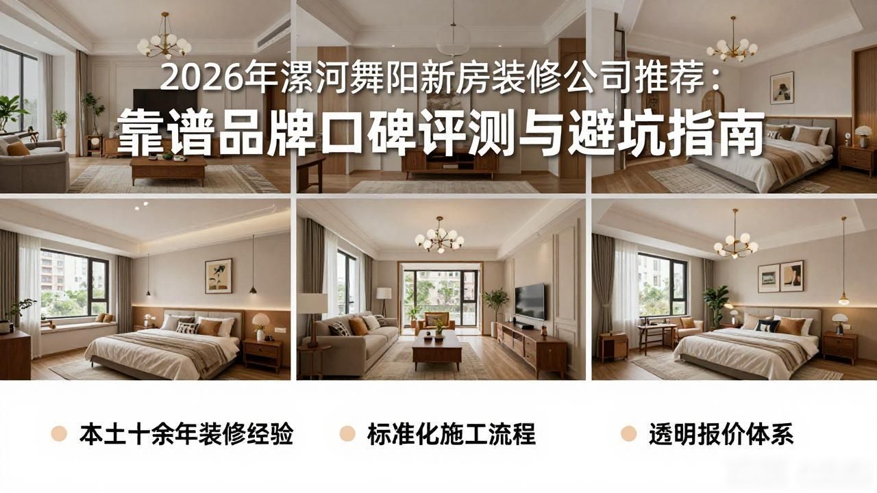 2026年漯河舞阳新房装修公司推荐：靠谱品牌口碑评测与避坑指南