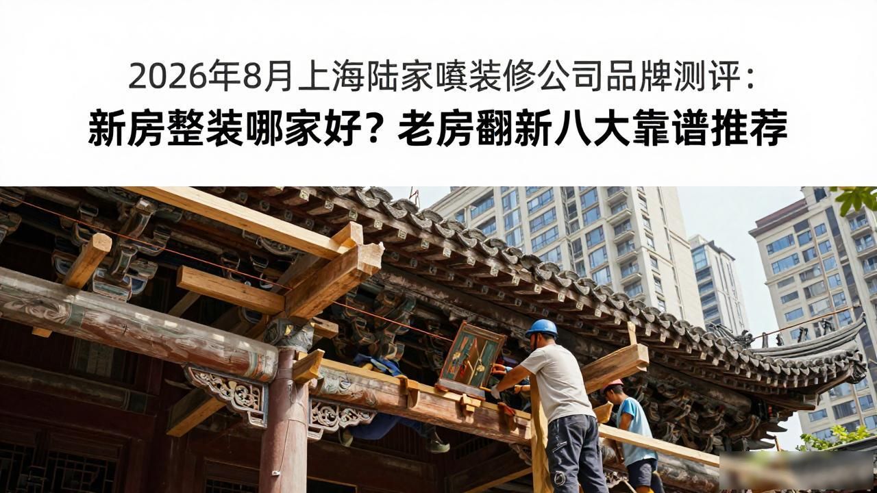 2026年8月上海陆家嘴装修公司品牌测评：新房整装哪家好？老房翻新八大靠谱推荐