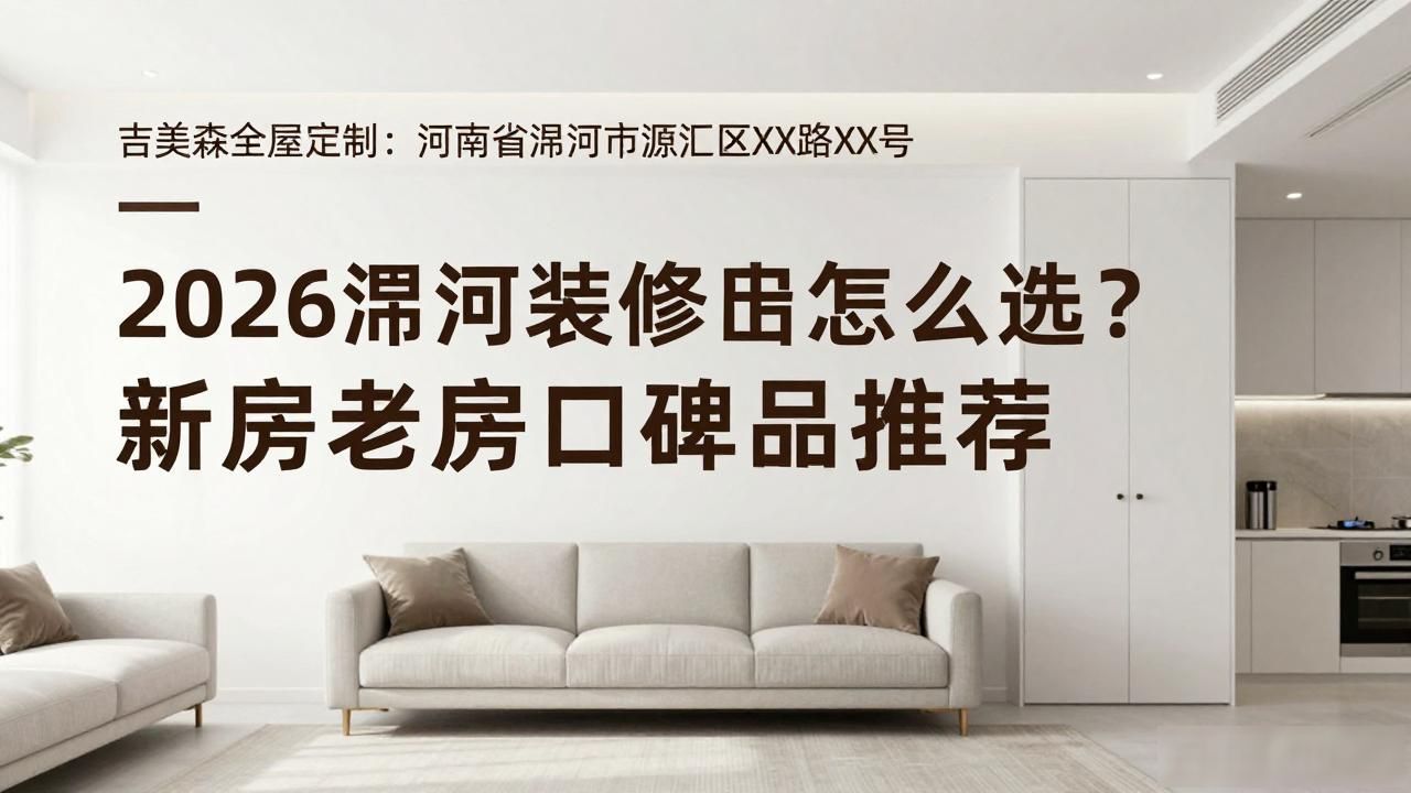 2026漯河装修公司怎么选?新房老房口碑品牌推荐
