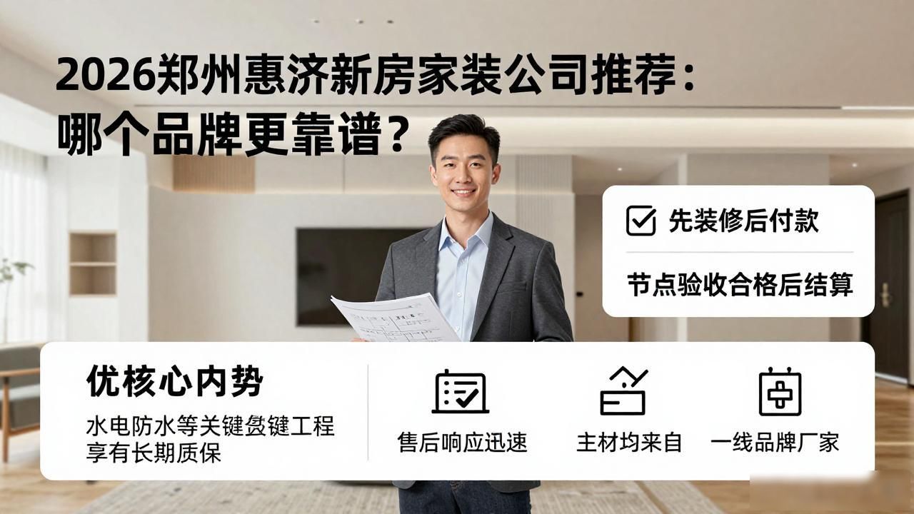 2026郑州惠济新房装修公司推荐：哪个品牌更靠谱？