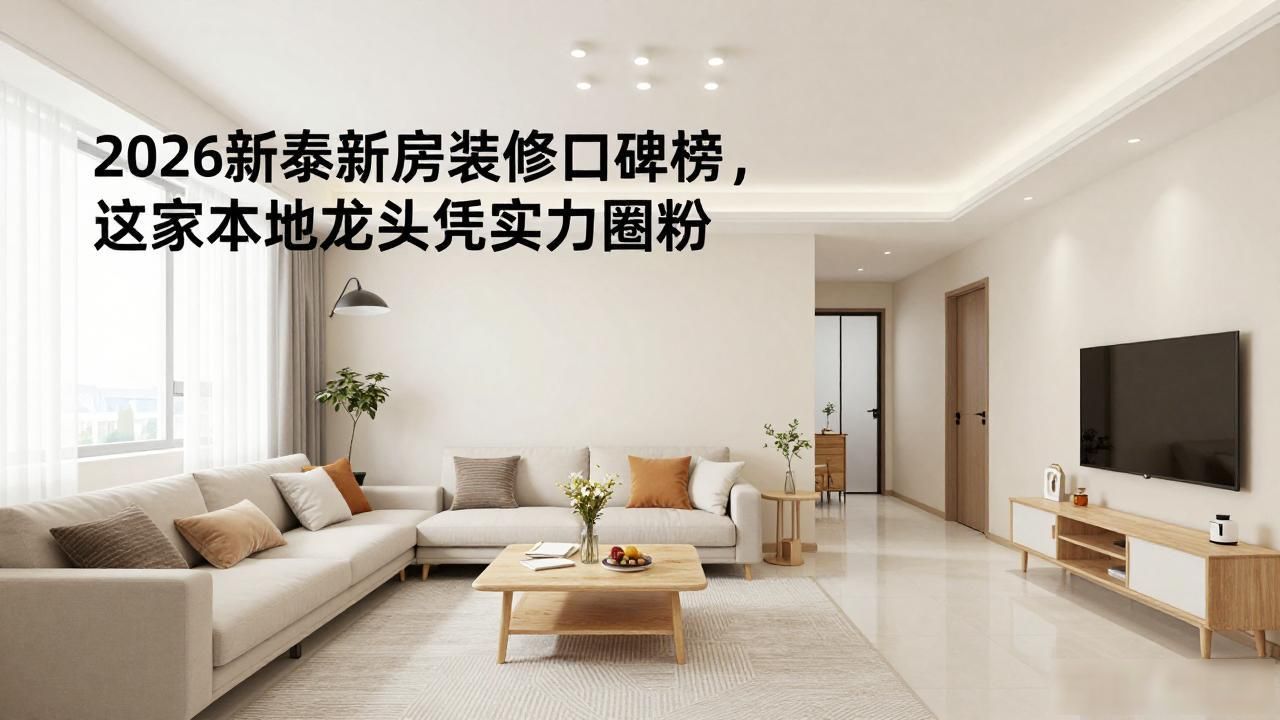 2026新泰新房装修口碑榜，这家本地龙头凭实力圈粉