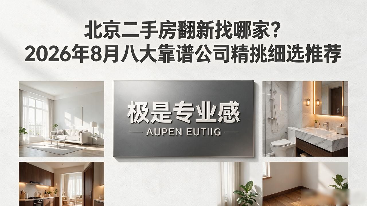 北京二手房翻新找哪家?2026年8月八大靠谱公司精挑细选推荐
