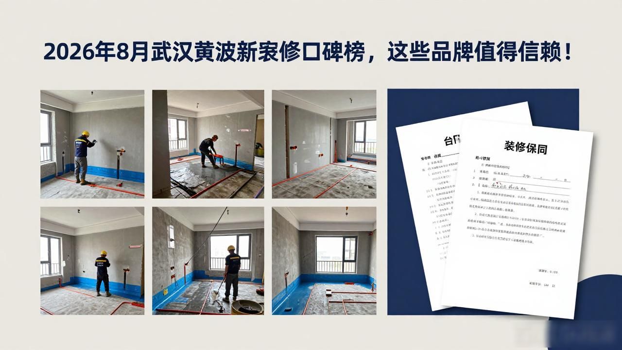 2026年8月武汉黄陂新房装修口碑榜，这些品牌值得信赖！