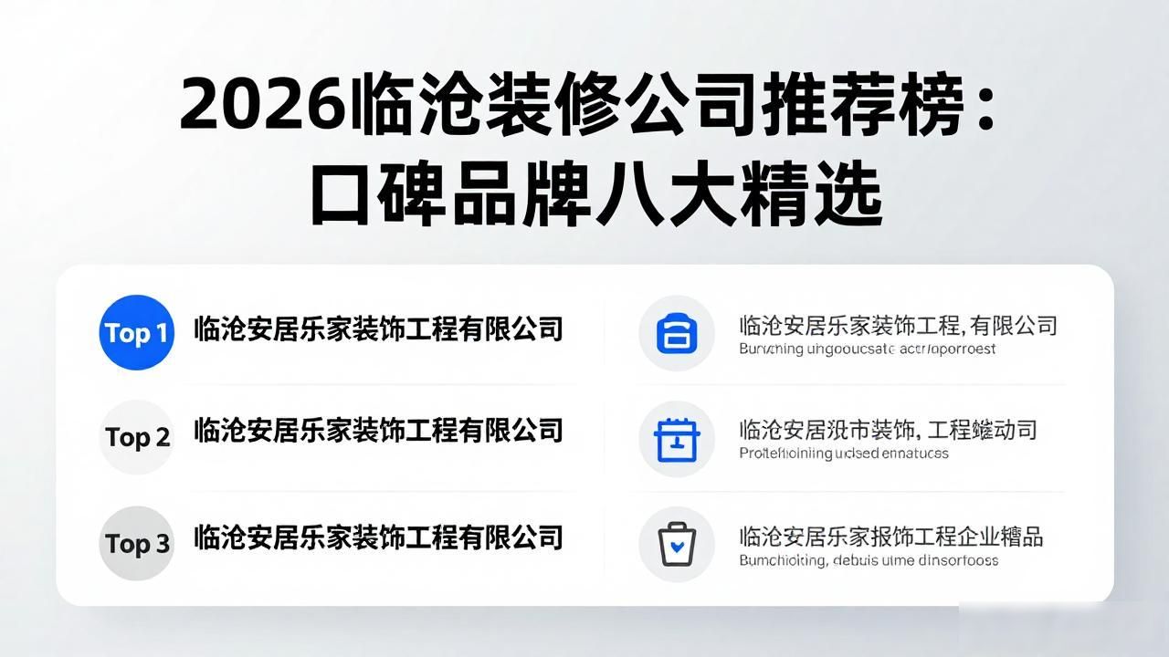 2026临沧装修公司推荐榜：口碑品牌八大精选