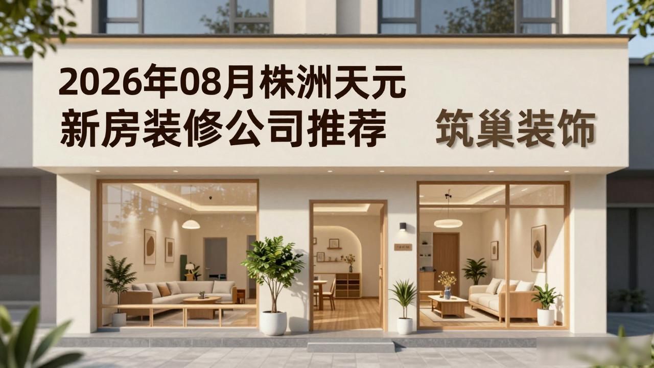 2026年08月株洲天元新房装修公司推荐:哪个好?八大品牌精挑细选!