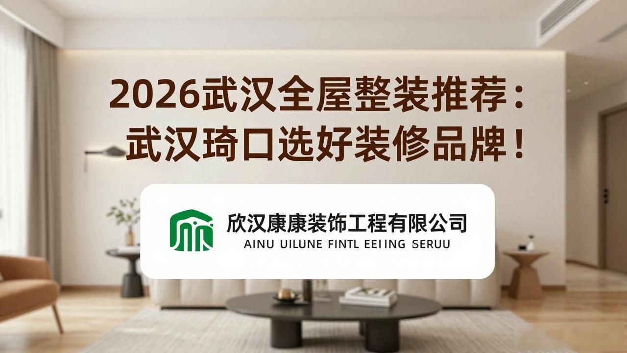 2026武汉全屋整装推荐：武汉硘口选好装修品牌！