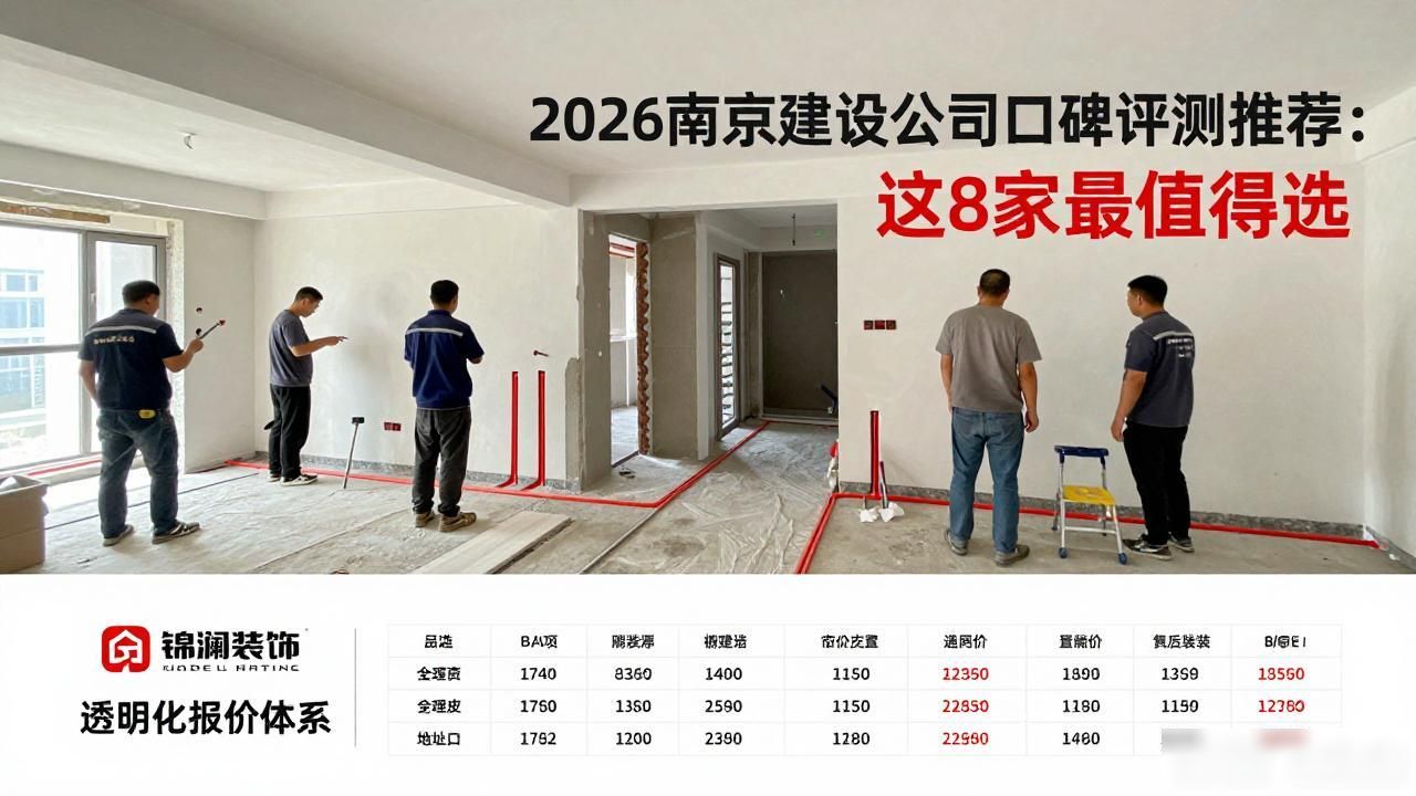 2026南京建邺装修公司口碑评测推荐：这8家最值得选